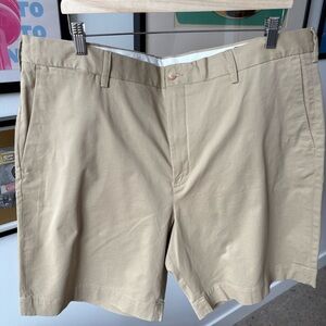 Polo Ralph Lauren Cotton Stretch Classic Fit Bermuda Shorts Beige Khaki 40”